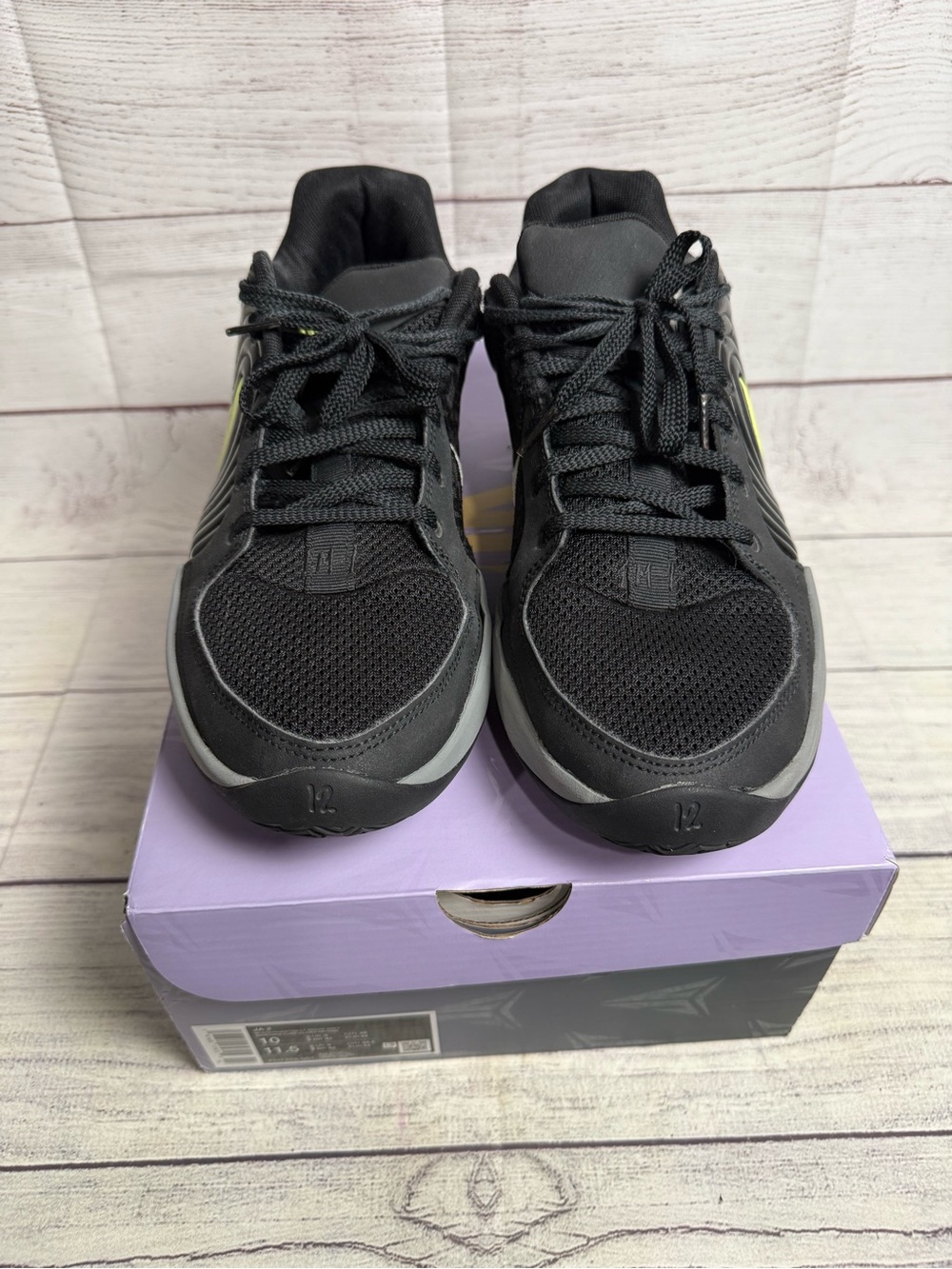 Nike Ja 2 Night Vision Mens Size 10 Black Smoke Grey Basketball Shoes FD7328-001